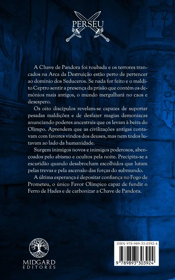 Verso O Fogo de Prometeu Rúben Oliveira Midgard Editores